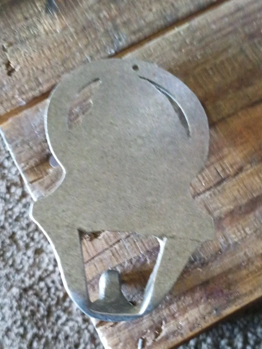Rustic Horse Head Wall Hook in Silver